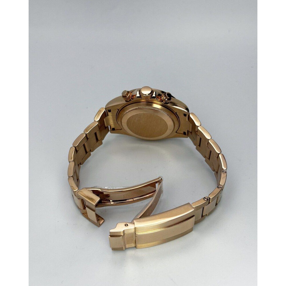 Custom Seiko Mod • Rose Gold Double Rainbow Daytona vk63 • 39.5mm